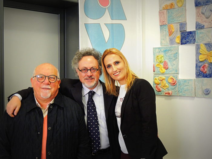 Tra il Dott. Aldo Billone (igienista e nutrizionista) e Zaara Federico, della New Service srl (provider e segreteria organizzativa del Convegno)