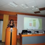 Un momento dell’esposizione di Tiziana Lo Monaco, Tecnico della Riabilitazione Psichiatrica – Centro Diurno Alzheimer Ragusa